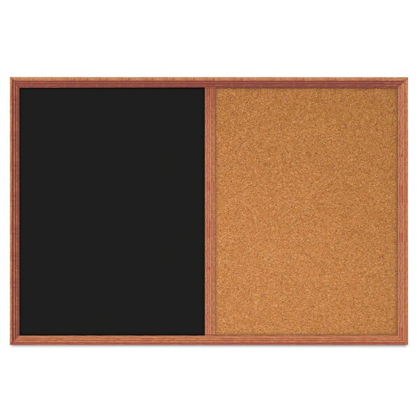 Enclosed Corkboard, 1 Door, 60"x36", 4" Fra